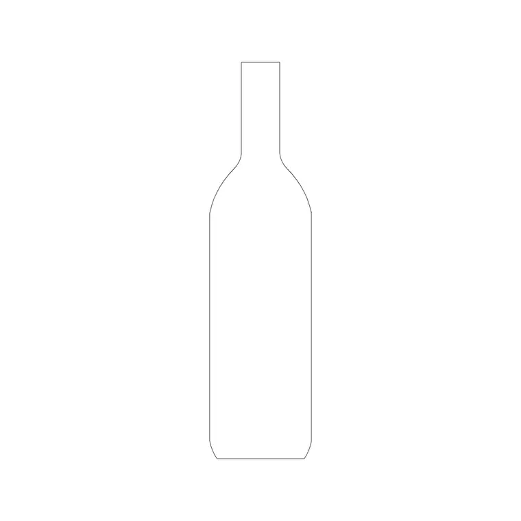 Wine Bottle (3) DWG CAD block thumbnail — accessories drawing