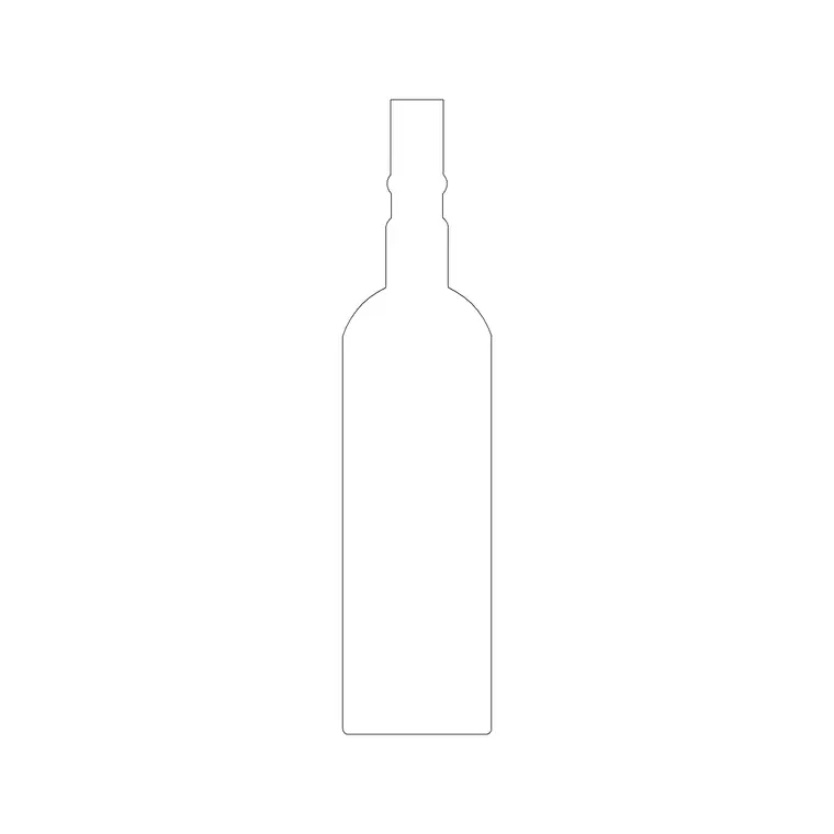 Wine Bottle (6) DWG CAD block thumbnail — accessories drawing