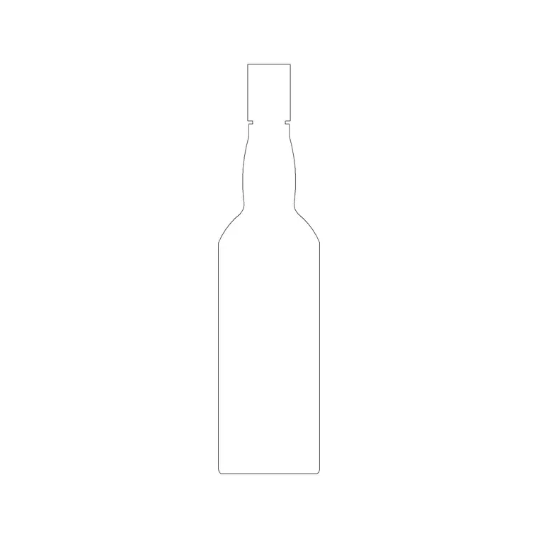 Wine Bottle (7) DWG CAD block thumbnail — accessories drawing