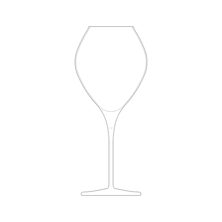 Wine Glass Small DWG CAD block thumbnail — accessories drawing