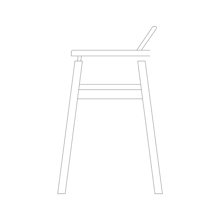 Wooden Chairs Side DWG CAD block thumbnail — furniture drawing