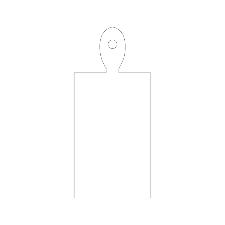 Wooden Pan DWG CAD block thumbnail — kitchen drawing