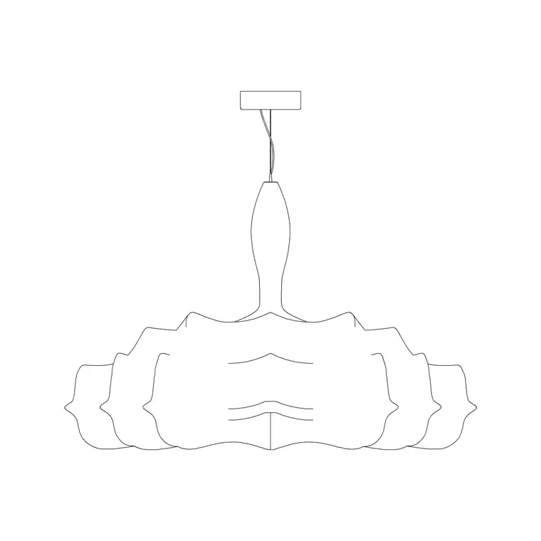 Zeppellin Light Ele DWG CAD block thumbnail — lighting drawing