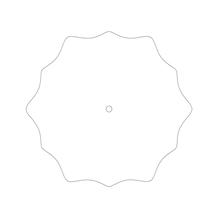 Zeppellin Light Plan DWG CAD block thumbnail — lighting drawing