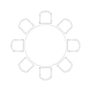 Table And Chair Type A - 8 Seater