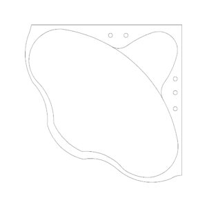 Bath Plan Triangular without Faucet