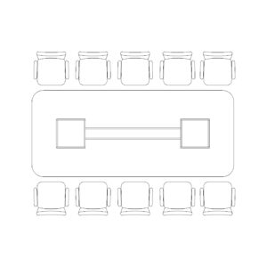 Conference Table And Chair - 10 Seater