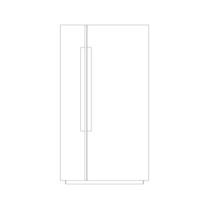 Refrigerator Double Door 800mm