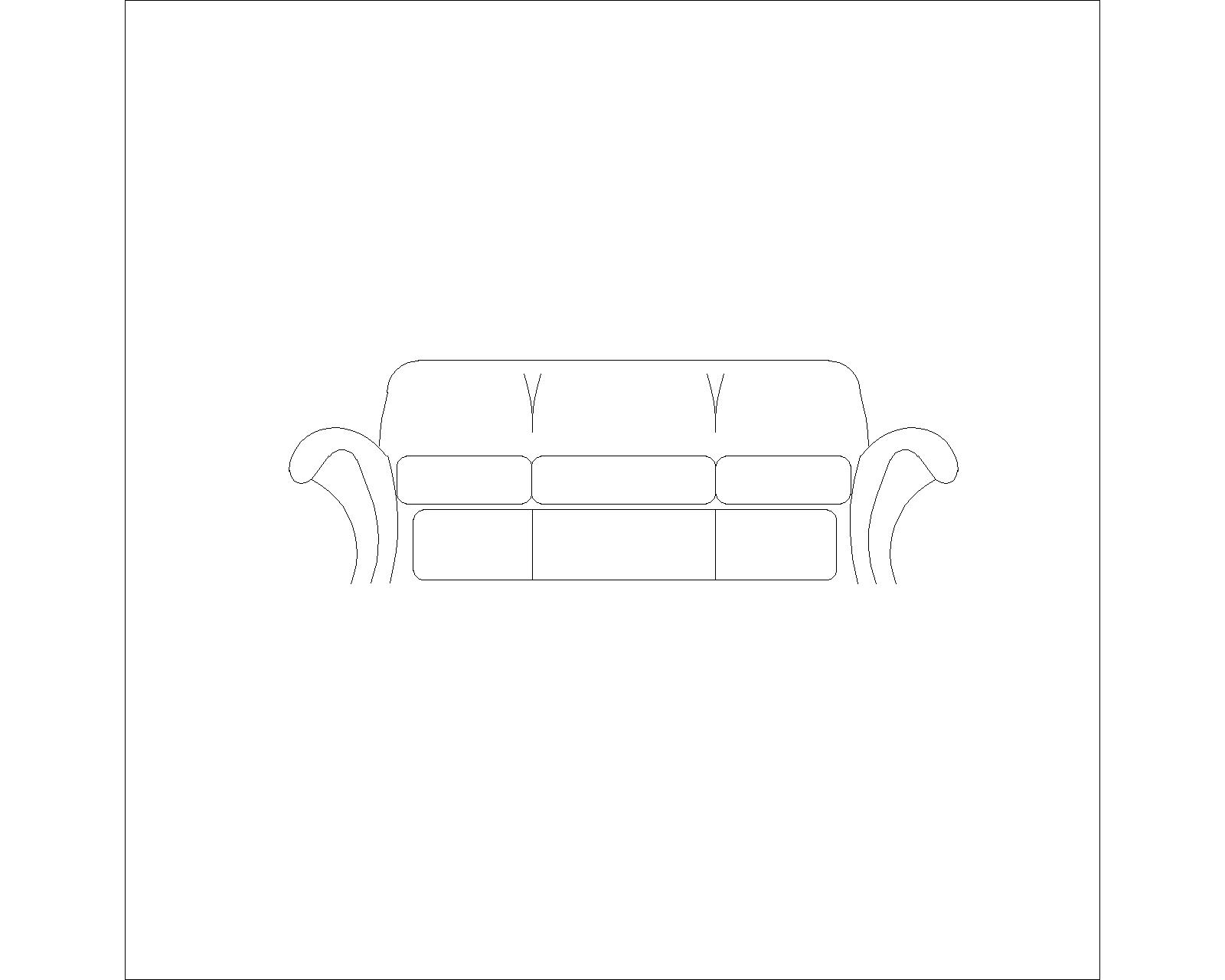 Sofa Elevation Cad Block Frameimage Org