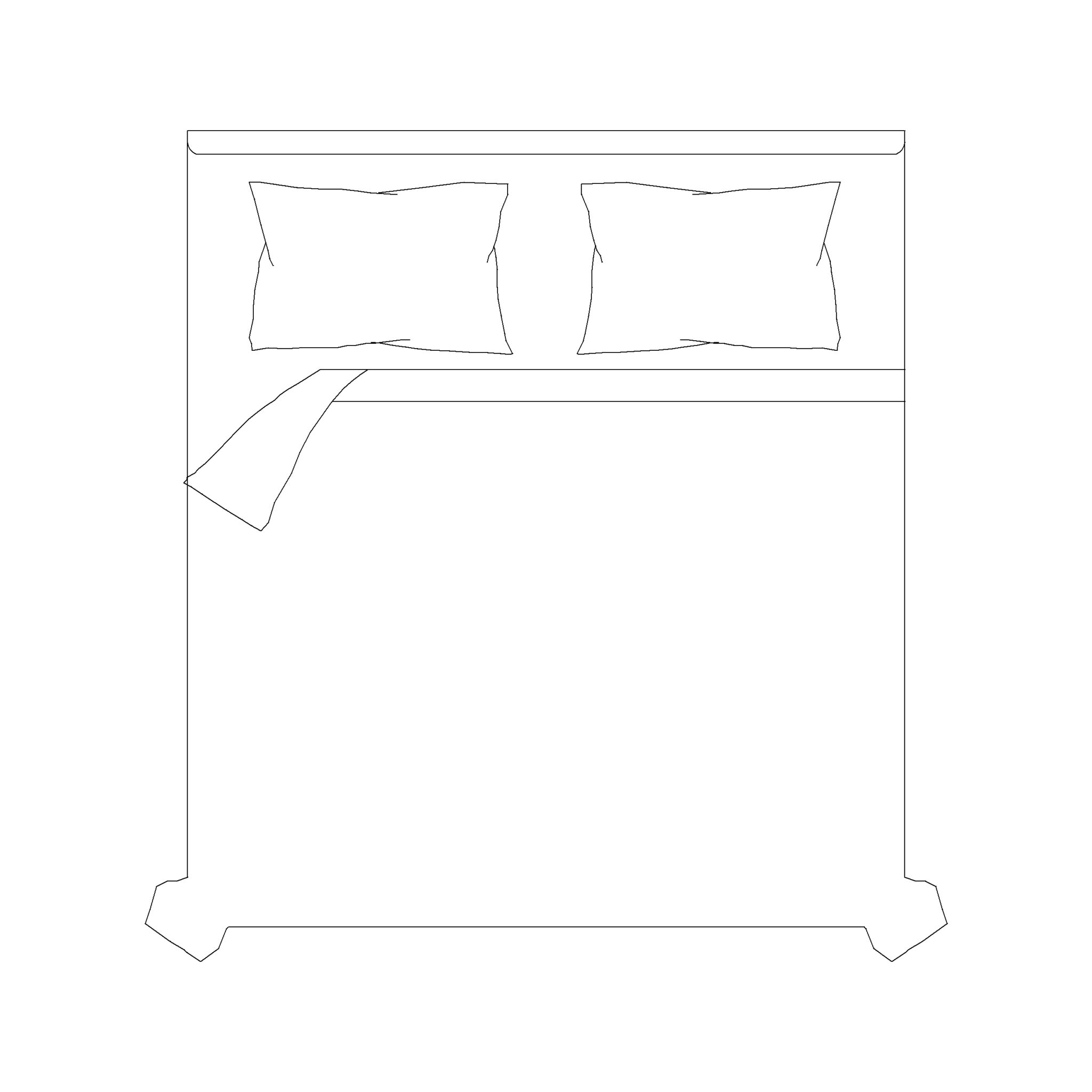 1800-2000-double-bed-without-side-tables-2d-top-view-cadblockdwg