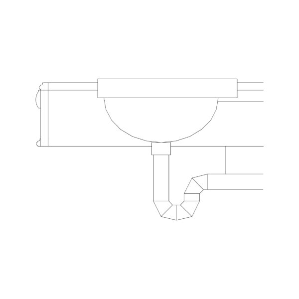 370mm Sink Elevation