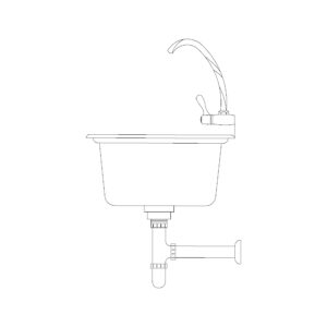 450mm Sink Elevation