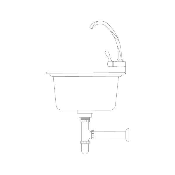 450mm Sink Elevation