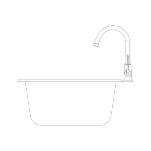 450mm Sink Elevation