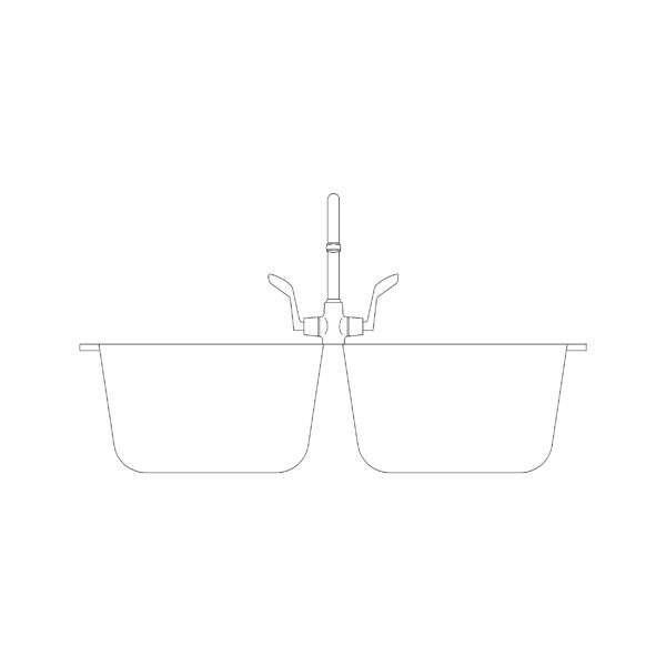 790mm Sink Elevation Double