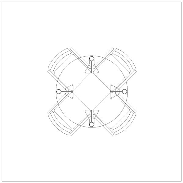 Circular Table 4 seater