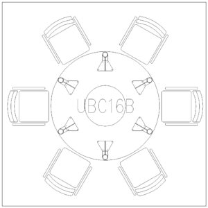 Circular Table 6 seater