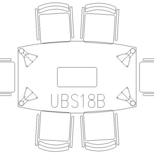 Conference Table 6 Seater (Curve Shape)