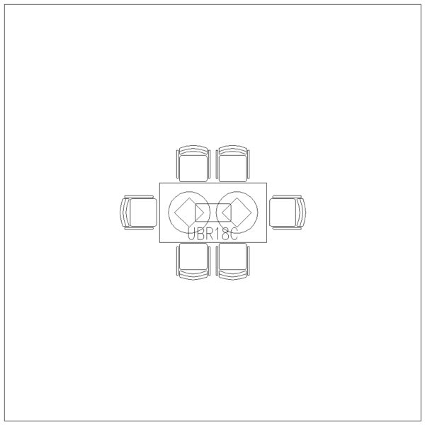 Conference Table 6 Seater (Long Rectangle)