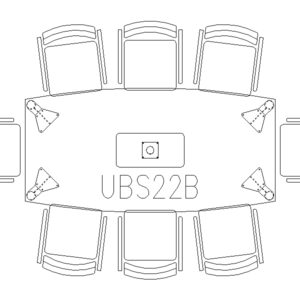 Conference Table 8 Seater (Curve Shape)