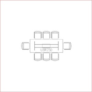 Conference Table 8 Seater (Long Rectangle Side)