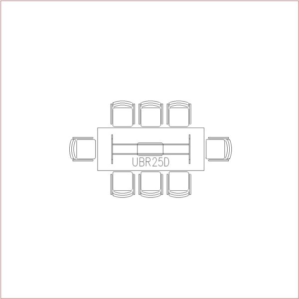 Conference Table 8 Seater (Long Rectangle Side)