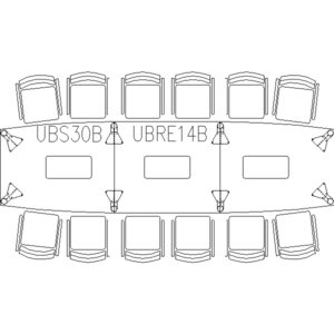 Conference Table 14 Seater (Curve Shape)