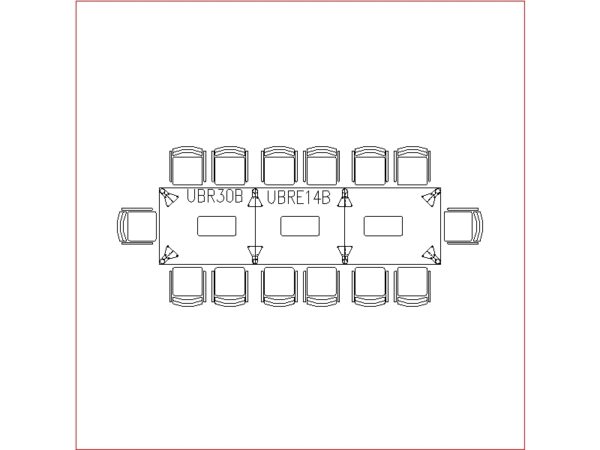 Conference Table 14 Seater (Rectangle Shape)