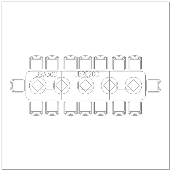 Conference Table 16 Seater (Long Rec Round Edge)