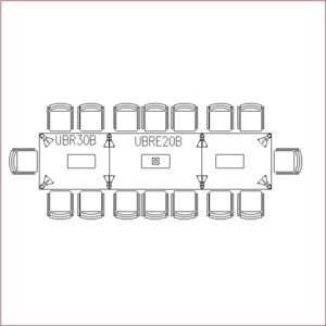 Conference Table 16 Seater (Rectangle Shape)