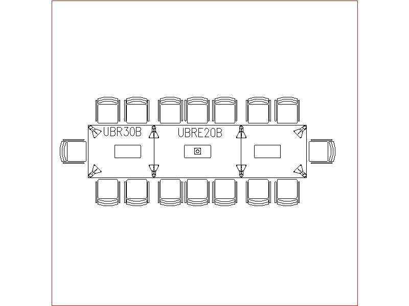 Conference Table 16 Seater (Rectangle Shape)