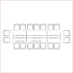 Conference Table 18 Seater(Long round edges)