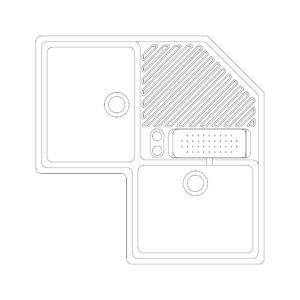 Double Sink L Shape