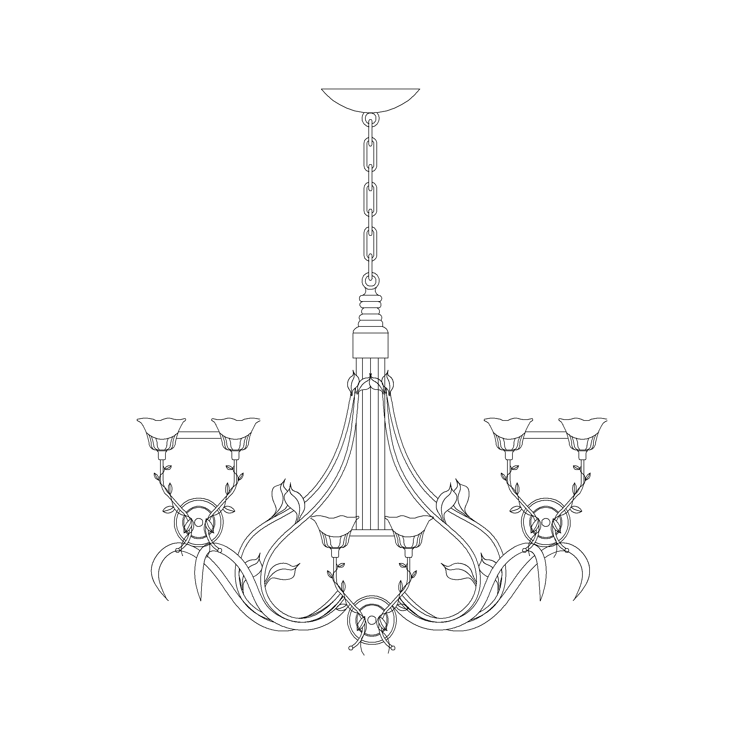 Long Suspended Chandelier Metal Long Suspended Chandelier Metal