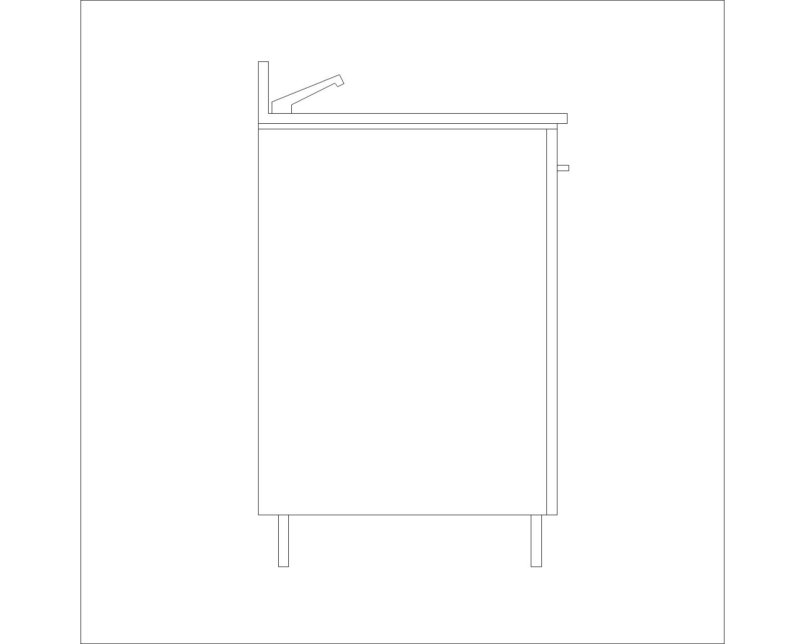 SINK COUNTER SIDE ELEVATION 1