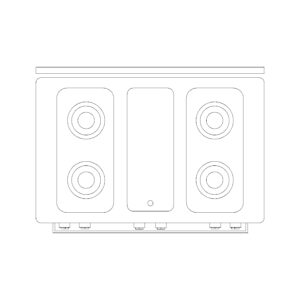 Stove 4 burner Type C