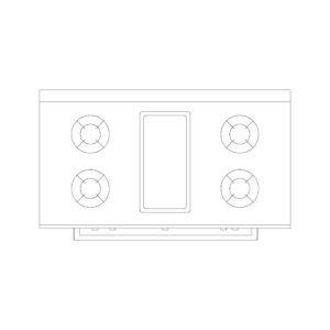 Stove 4 burner Type D