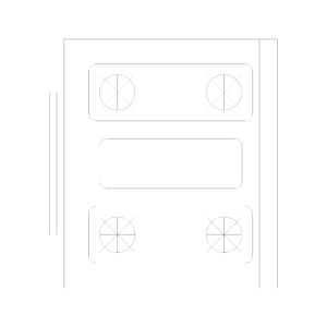 Stove 4 burner Type E