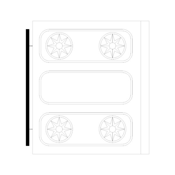 Stove 4 burner Type F