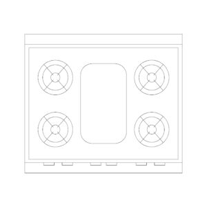 Stove 4 burner Type G