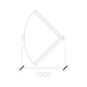 Single Pocket Door Type 1 (1000mm)