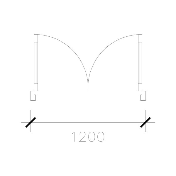 Laminated Double Door (1200 mm)