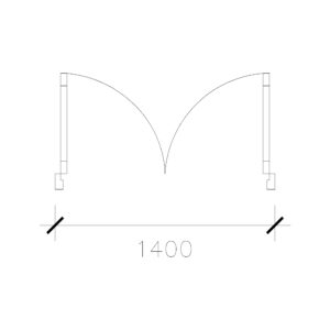 Laminated Double Door (1400 mm)