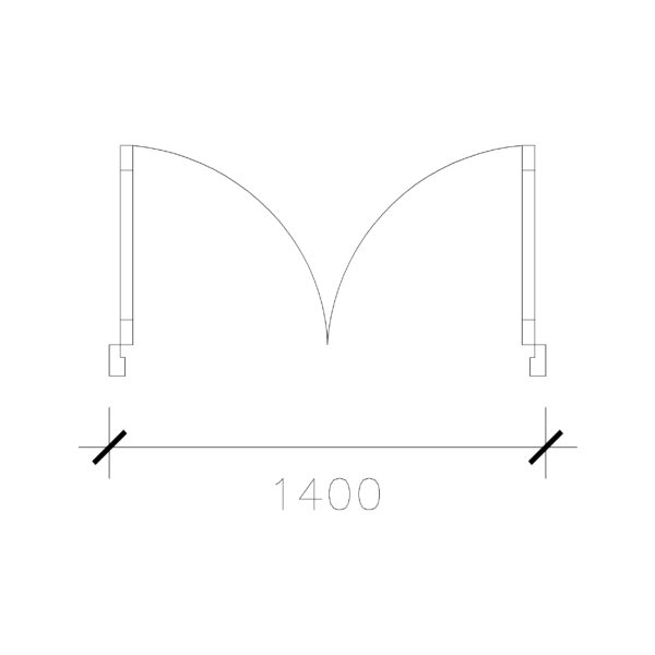 Laminated Double Door (1400 mm)