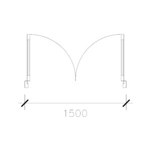 Laminated Double Door (1500 mm)