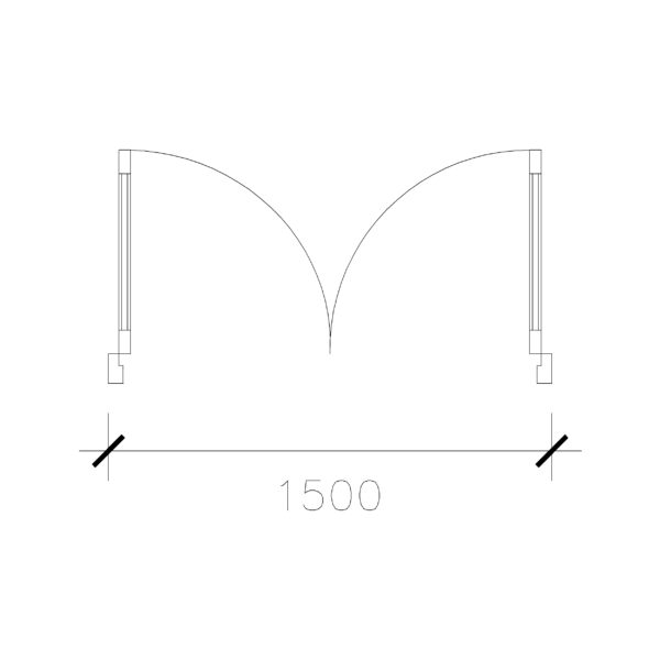 Laminated Double Door (1500 mm)