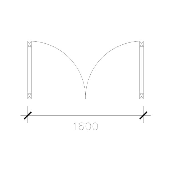 Laminated Double Door (1600 mm)