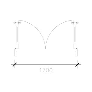 Laminated Double Door (1700 mm)