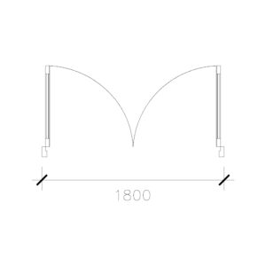 Laminated Double Door (1800 mm)