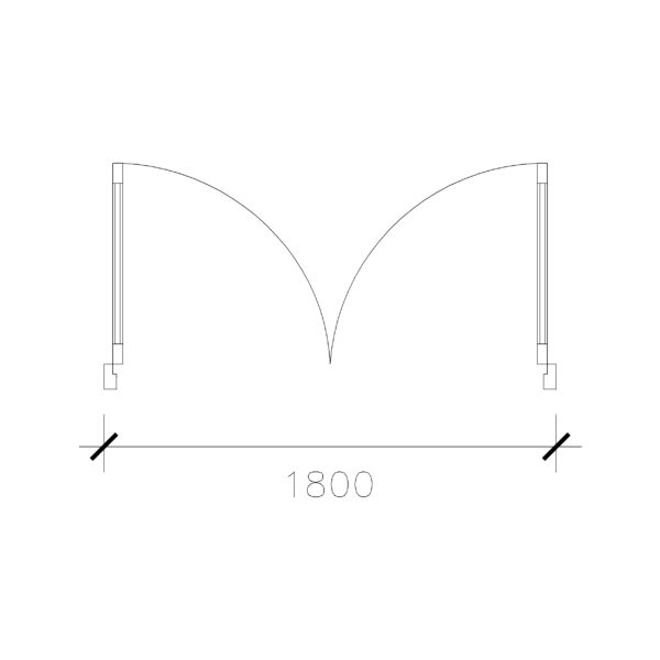 Laminated Double Door (1800 mm)